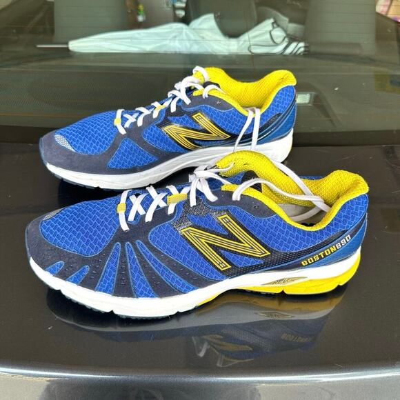 New Balance 890 Boston Marathon Men’s Running Shoes Size 14 Blue Yellow - Picture 16 of 16